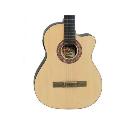 Guitarra Electroacústica Cuerda Nylon Oscar Schmidt Oc5cepak Color Natural Orientación De La Mano Derecha