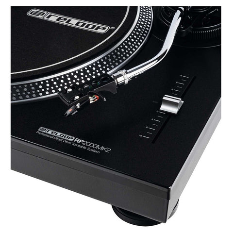 Tornamesa Quartz-driven Para Dj Con Motor Reloop Rp-2000 Mk2 Negro