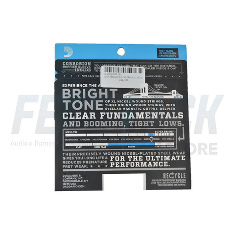 Cuerdas Bajo Eléctrico 4 Cuerdas 35-95 Daddario Exl180 +
