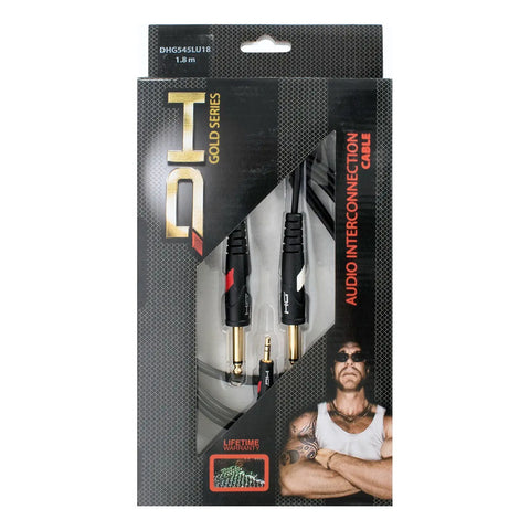 Cable De 1.8 M De Jack A 2 Conectores Mono Proel Dhg545lu18