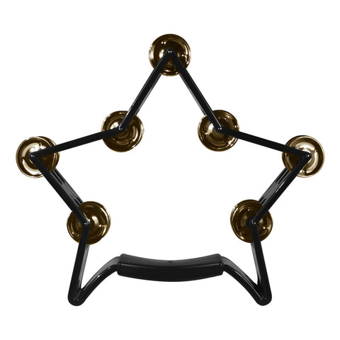 Pandero De Plástico Forma De Estrella Negra New Beat Mx-5 Negro