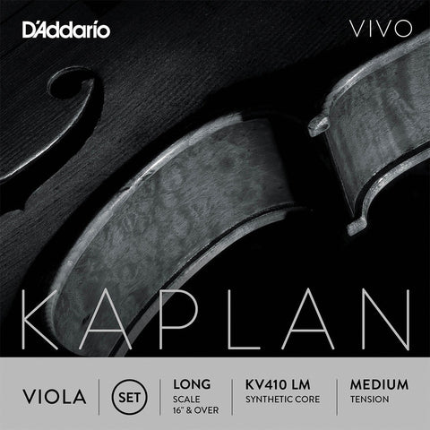 Set Cuerdas Kaplan Para Viola Escala Larga Daddario Kv410 Lm