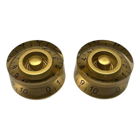 Perillas Axlabs Speed Knobs Para Guitarra Eléctrica Pack 2 Dorado Oscuro