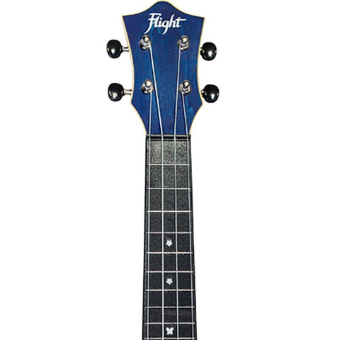 Ukelele Soprano Travel Azul Con Funda Flight Tus35 Blu  Azul