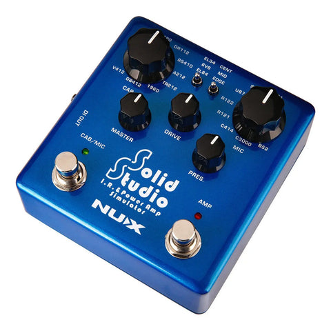 Pedal Simulador E Ir Nux Nss-5 Solid Studio Simulator Azul