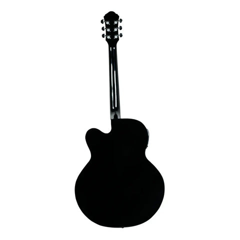 Guitarra Electroacústica Jumbo La Sevillana Ju-340ceq Blk Negro