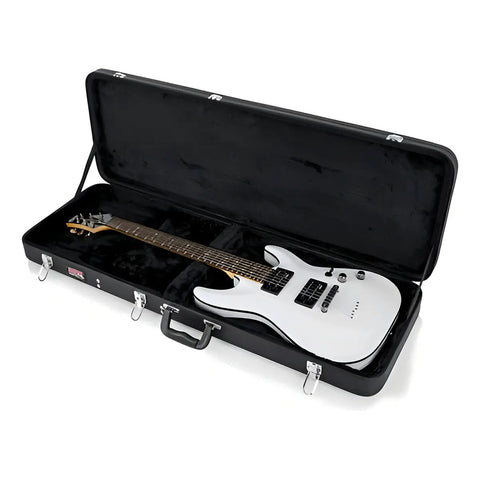 Estuche Rígido Gator Gwe-elec Madera Para Guitarra Eléctrica Con Almacenamiento