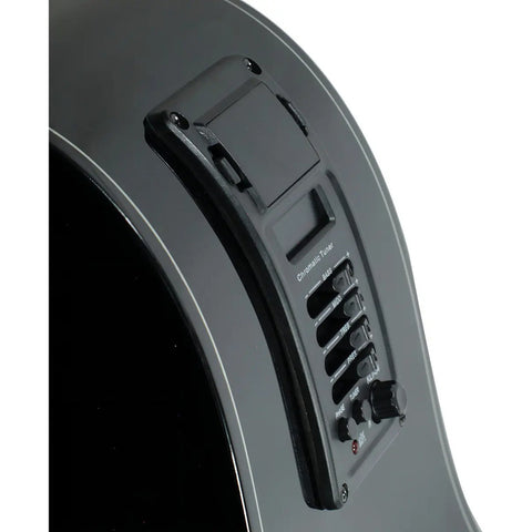 La Sevillana Tx-200ceq Blk Guitarra Electroacústica Texana Color Negro Orientación De La Mano Diestro