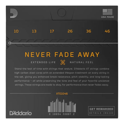 Encordadura Para Guitarra Eléctrica 10-46 Daddario Xte1046