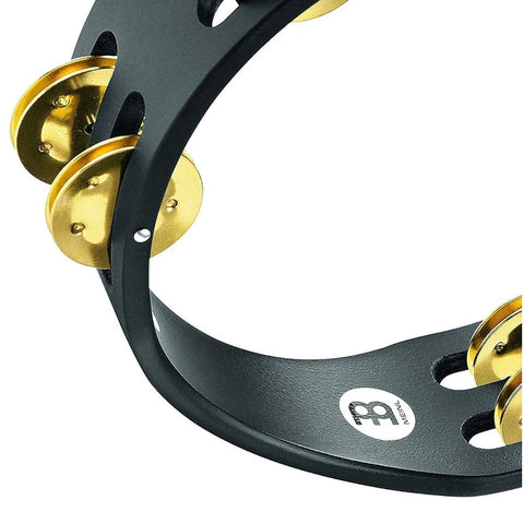 Pandero Crótalos De Latón Cuerpo De Madera, Meinl Cta2b-bk Negro/dorado