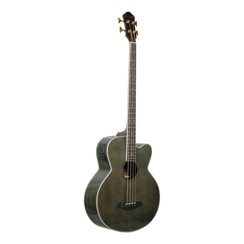 Bajo Electroacústico De 4 Cuerdas La Sevillana B-1004ceq Tbk Diestro Tbk Brillante