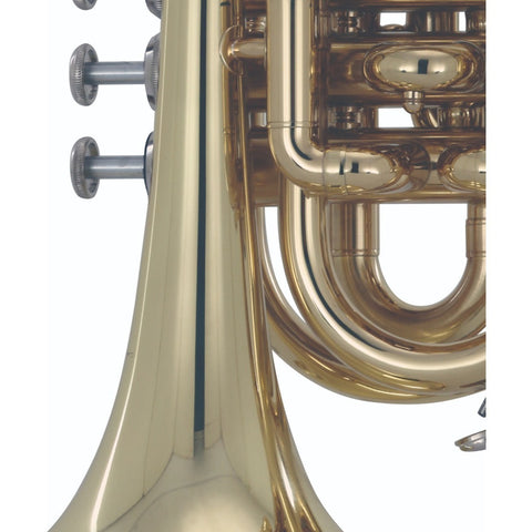 Trompeta De Mano En Bb Acabado De Latón Wesner Ptp2000-l