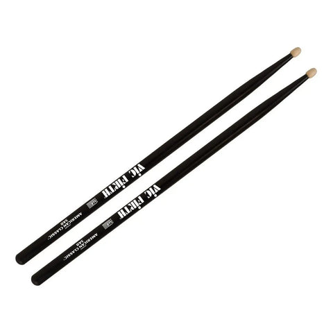 Vic Firth 5ab Baquetas Punta De Madera Batería Percusión Color Negro Tamaño 16 5a
