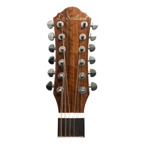 Guitarra Electroacustica La Sevillana Tx-1200ceq Tsb Texana Sombreada Diestro Palo De Rosa