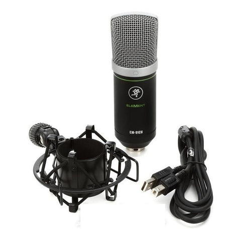 Micrófono De Condensador Mackie Usb Em-91cu Color Negro