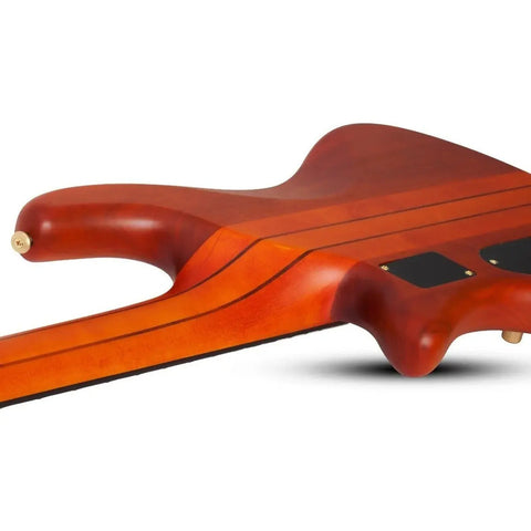 Bajo Eléctrico Schecter Stiletto Studio-5 5 Cuerdas Naranja Diestro Mate