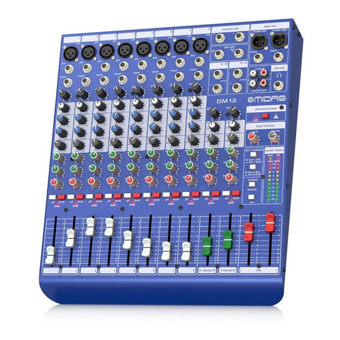 Mezcladora Analoga En Vivo Y Estudio 12 Canales Midas Dm12