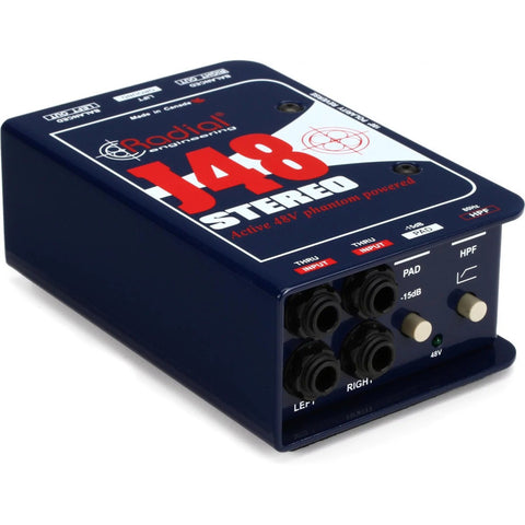 Caja Directa Activa Estéreo P/instrumento Radial J48 Stereo