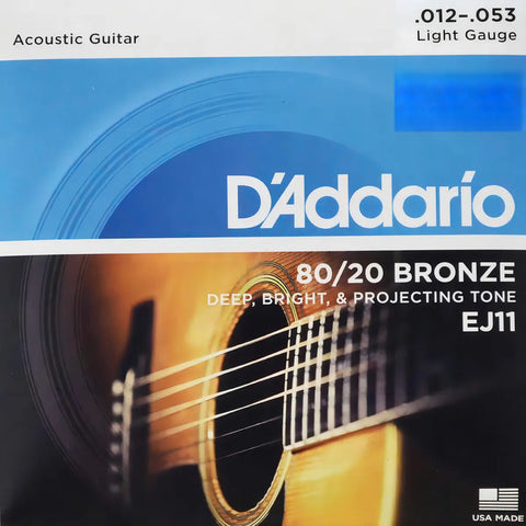 Cuerda Mi, Si, Sol, Re, La Para Guitarra D'addario Ej11