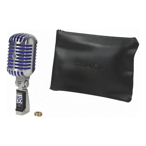 Micrófono Clásico Para Voces Shure Super 55 Color Negro Plateado