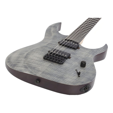 Guitarra Schecter Sunset 6 Extreme Eléctrica Grey Ghost Color Gray Ghost Material Del Diapasón Ébano Orientación De La Mano Diestro