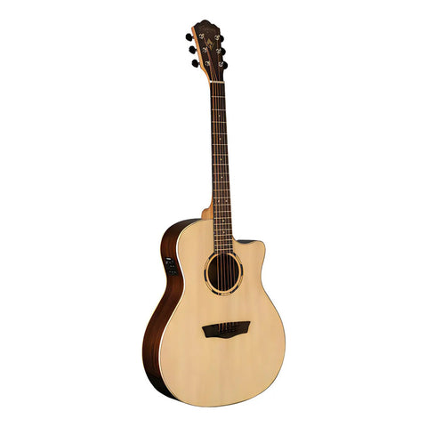 Guitarra Electroacústica Washburn Orquesta O20sce Tapa Abeto Color Natural Ovangkol