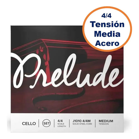 Juego De Cuerdas Para Violonchelo 4/4 D'addario Prelude J1010 4/4m