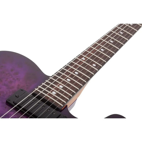 Guitarra Schecter Telecaster Pt Standard Purple Burl Material De Diapasón De Palisandro Guía Para La Mano Derecha Diestro Estallido Púrpura Burl Palo De Rosa