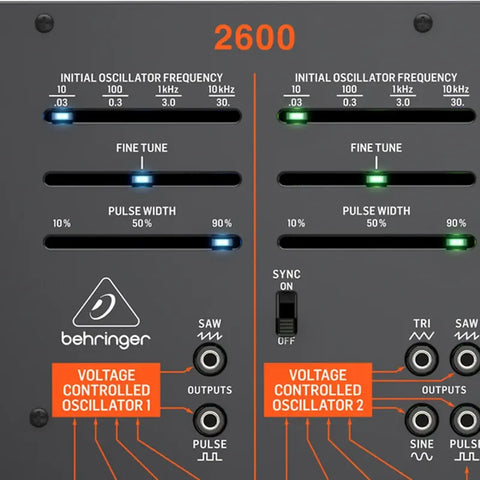 Sintetizador Analógico Semimodular 3 Vco Behringer 2600 Negro