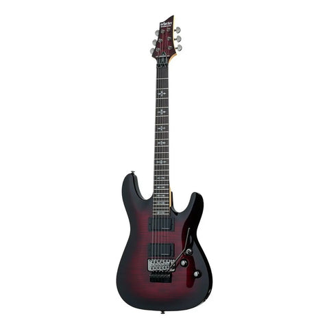 Schecter Demon-6 Fr Crb Guitarra Eléctrica Floyd Rose Color Rojo Material Del Diapasón Palo De Rosa Orientación De La Mano Diestro