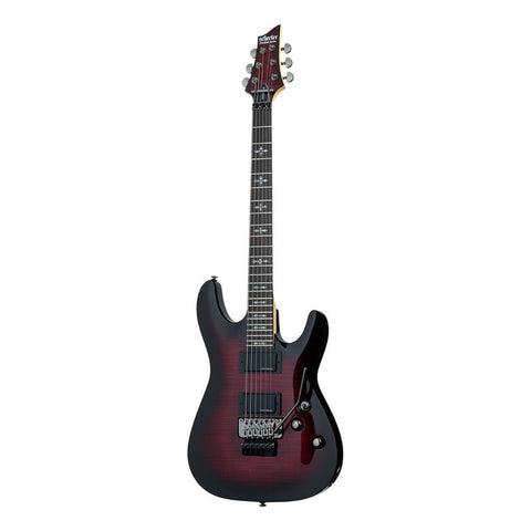 Schecter Demon-6 Fr Crb Guitarra Eléctrica Floyd Rose Color Rojo Material Del Diapasón Wengué Orientación De La Mano Diestro
