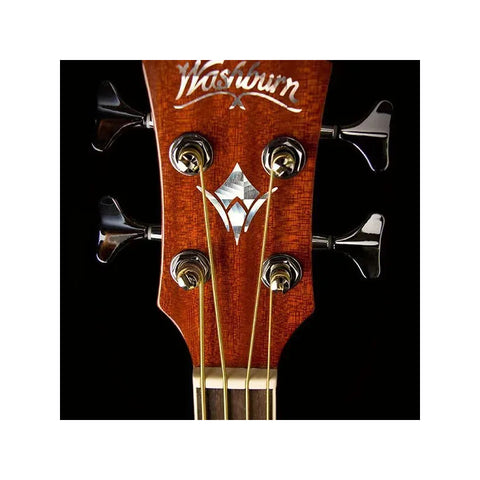 Bajo Electroacústico Washburn Ab5k 4 Cuerdas Caoba Natural Brillante