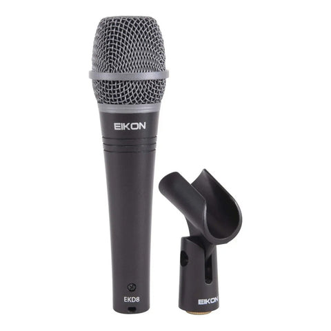 Micrófono Vocal Dinámico Super Cardioide Eikon Ekd8 Negro