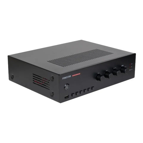 Amplificador De Megáfono 60w P/ Instalación Fonestar Prox-60 Color Negro Potencia De Salida Rms 60 W