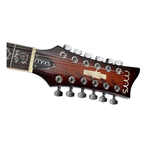Guitarra Eléctrica 12 Cuerdas Mars Single Cut 12 Cuerdas Vio Diestro Violin Sunburst Palo De Rosa