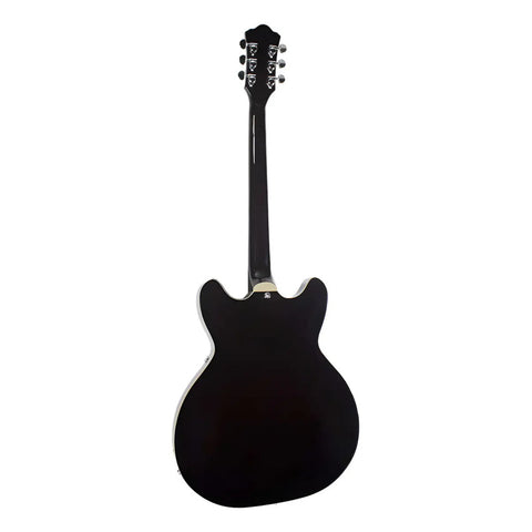 Guitarra Eléctrica Mars Hollowbody 335 Classic Bro De 6 Cuerdas En Marrón Oscuro Diestro Palo De Rosa