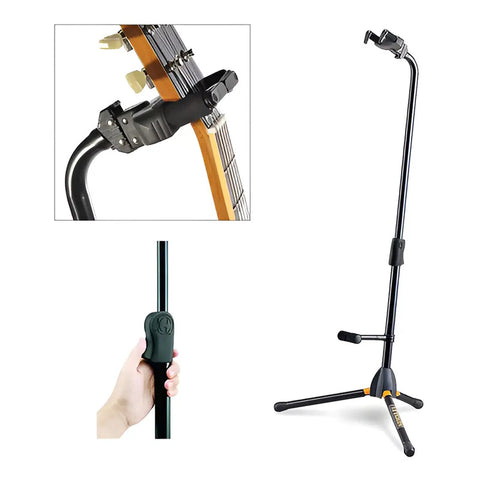 Hercules Gs412b Plus Atril Stand Soporte Guitarra Color Negro
