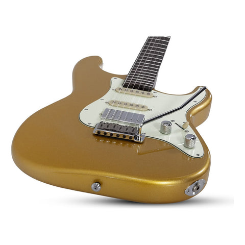 Guitarra Schecter Nick Johnston Trad 10 Anniversary Saffron Diestro Dorado Ébano