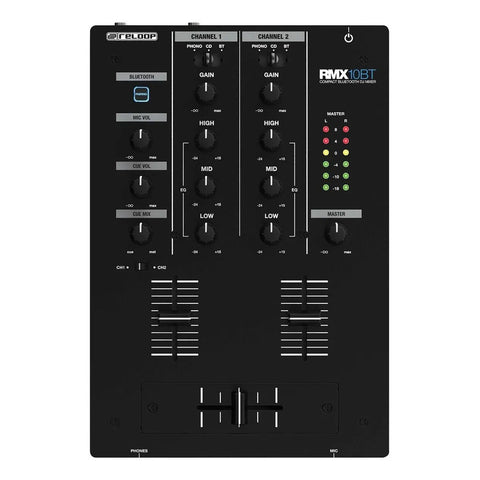 Mezcladora De Dj Bluetooth De 2 Canales Reloop Rmx-10 Bt
