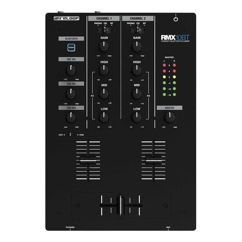 Mezcladora De Dj Bluetooth De 2 Canales Reloop Rmx-10 Bt