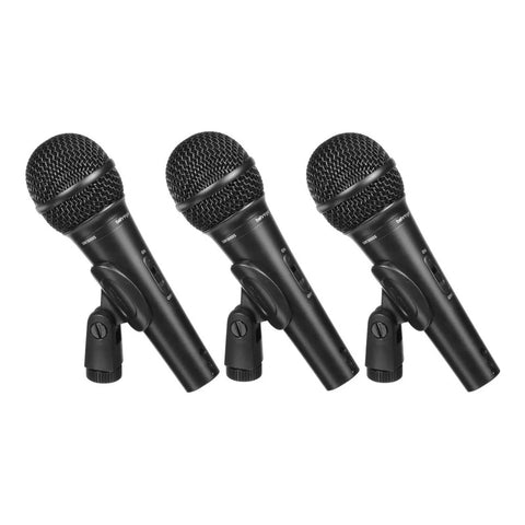 Set De 3 Microfonos Dinámicos Cardioides Behringer Xm1800s Negro