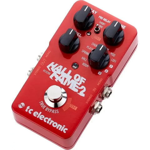 Pedal Para Guitarra Tc Electronic Hall Of Fame 2 Reverb Rojo