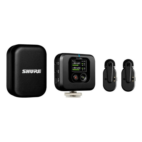 Shure, Kit De Micrófonos Inalámbricos Bluetooth Con Receptor Color Negro
