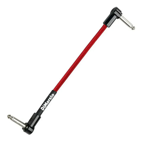 Cable Plugs Angulados 12 PuLG Color Rojo Dimarzio Pc312 Red
