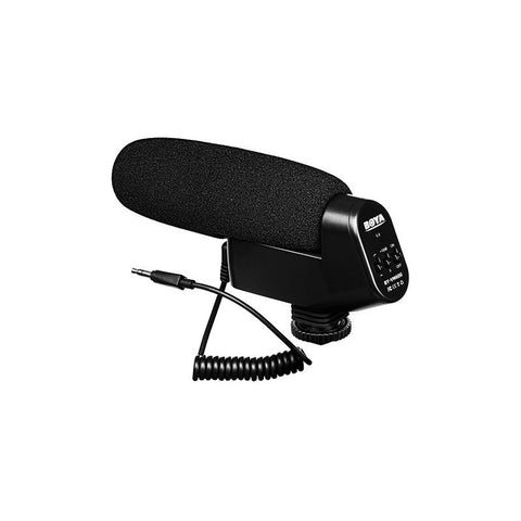 Micrófono Shotgun Condensador Unidireccional Boya By-vm600 Negro