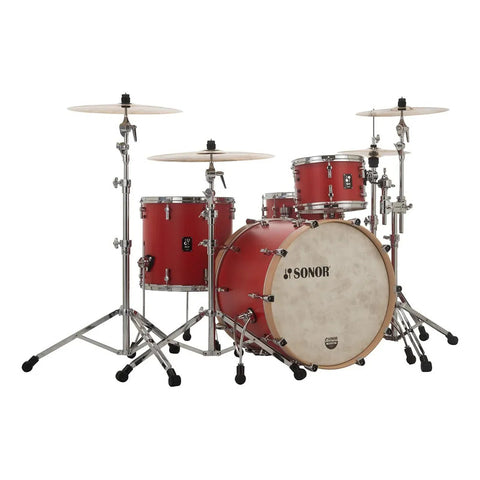 Batería Acústica Bombo 22 Sonor Sq1 322 Set Nm Rojo Hot Red Rojo