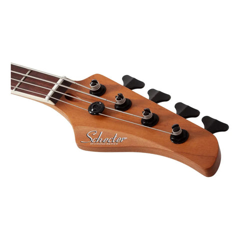 Bajo Electric 4 Cuerdas Schecter C-4 Standard Charcoal Satin Acabado Del Cuerpo Mate Color Gris Oscuro Orientación De La Mano Diestro