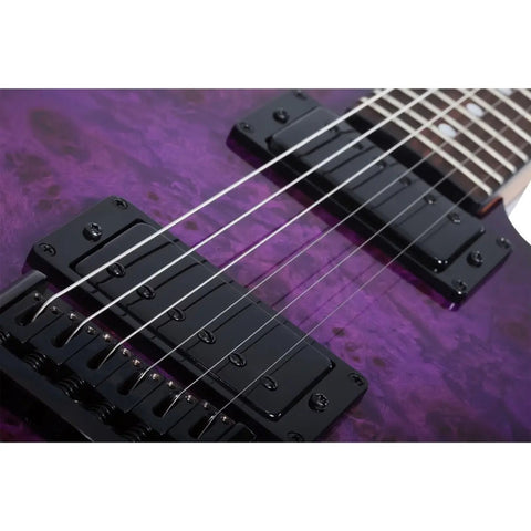 Guitarra Schecter Telecaster Pt Standard Purple Burl Material De Diapasón De Palisandro Guía Para La Mano Derecha Diestro Estallido Púrpura Burl Palo De Rosa