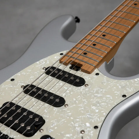 Guitarra Eléctrica Mars Metallic Finished Silver Metal Plata Diestro Plateado