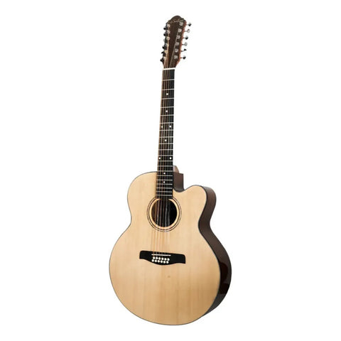 Guitarra 12 Cuerdas La Sevillana Ju-1200ceq Natural Natural Diestro